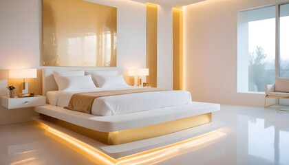 Photo interior modern design room 3d illustration