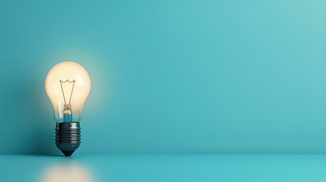 A minimalist black symbol representing a bright idea, set against a simple background with plenty of copy space. The clean design highlights the concept effectively.