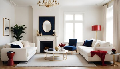 Photo interior modern design room 3d illustration