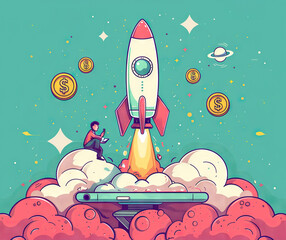 rocket business startup cryptocurrency