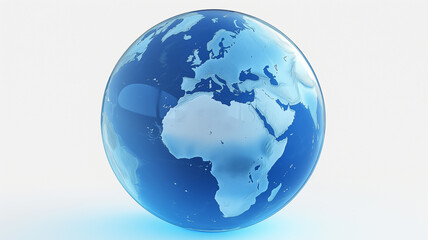 Fototapeta premium blue earth globe