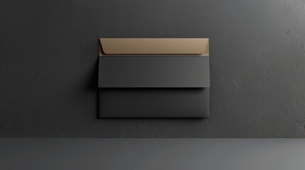 Minimal document holder with sleek lines, set against a simple background.