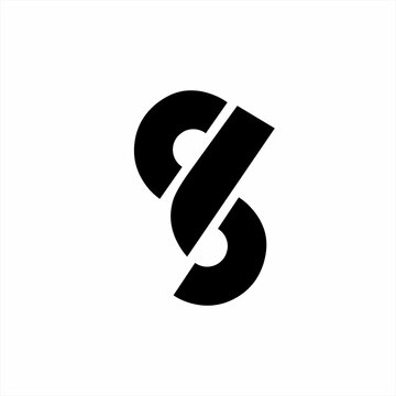 Simple abstract S6 or number 86 logo design.