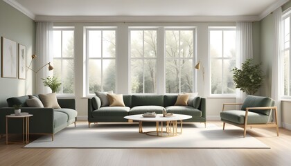 Fototapeta premium Photo interior modern design room 3d illustration