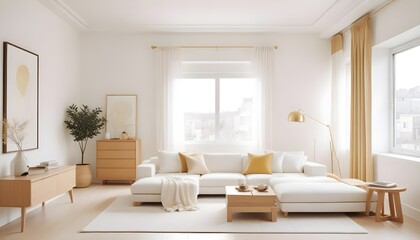 Fototapeta premium Photo interior modern design room 3d illustration