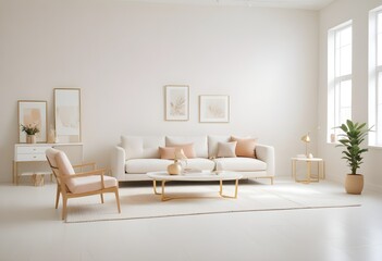 Photo interior modern design room 3d illustration
