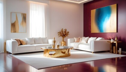Photo interior modern design room 3d illustration