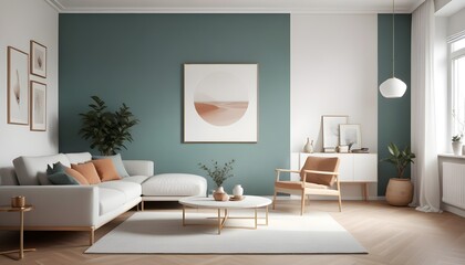 Photo interior modern design room 3d illustration
