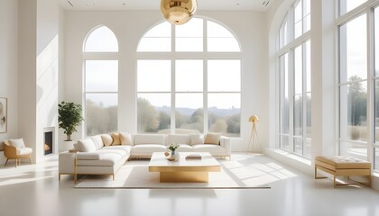 Fototapeta premium Photo interior modern design room 3d illustration