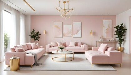 Photo interior modern design room 3d illustration
