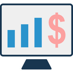 Analytics Icon Colored Outline Icon

