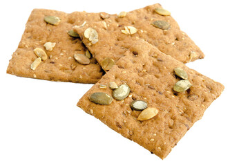 Vollkorn-Knäckebrot mit Kürbiskernen