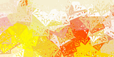 Light Pink, Yellow vector template with triangle shapes.