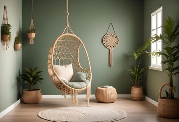 Photo interior modern design room 3d illustration