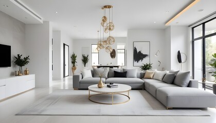 Photo interior modern design room 3d illustration