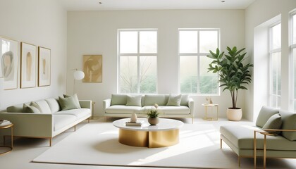 Fototapeta premium Photo interior modern design room 3d illustration