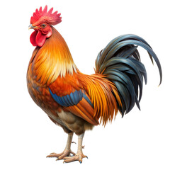 Fototapeta premium rooster on a transparent background