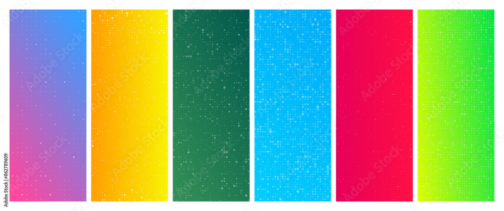 Poster abstract gradient geometric background with squares