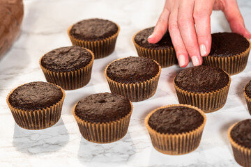 Baking Chocolate Cupcakes with Decadent Chocolate Frosting