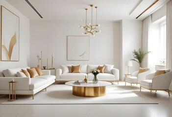 Fototapeta premium Photo interior modern design room 3d illustration