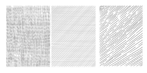 Set of crosshatch texture isolated, hand drawn