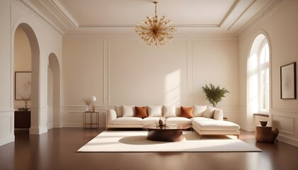 Photo interior modern design room 3d illustration