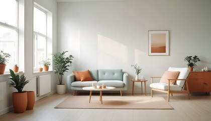 Photo interior modern design room 3d illustration