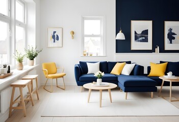 Photo interior modern design room 3d illustration