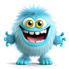 Obraz premium cute furry monster