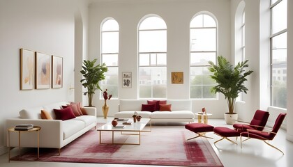 Photo interior modern design room 3d illustration