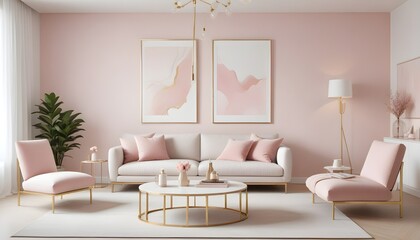 Obraz premium Photo interior modern design room 3d illustration