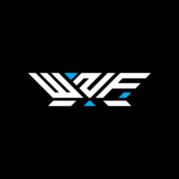 WNF letter logo vector design, WNF simple and modern logo. WNF luxurious alphabet design