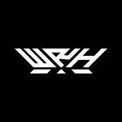 WRH letter logo vector design, WRH simple and modern logo. WRH luxurious alphabet design