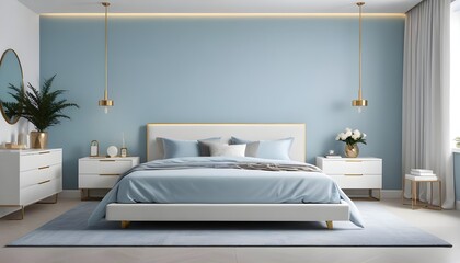 Photo interior modern design room 3d illustration