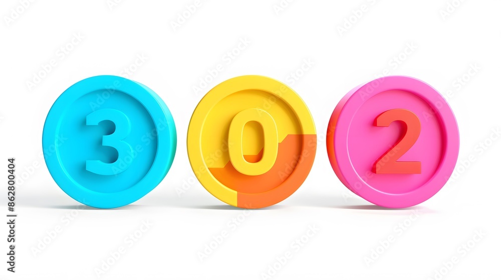 Poster label set with percent, check mark and discount. app icon. 3d web vector illustrations. white backgr