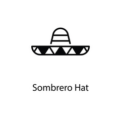 Sombrero Hat vector icon