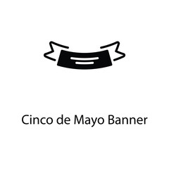 Cinco de Mayo Banner vector icon