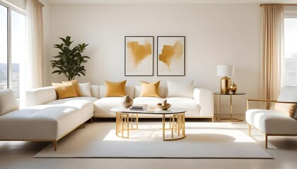 Photo interior modern design room 3d illustration