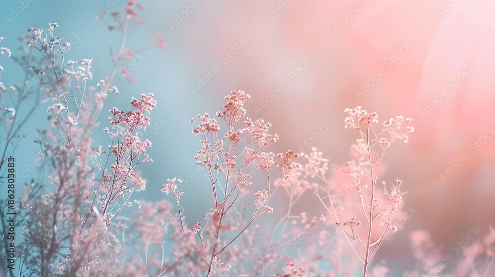 Poster soft pastel gradient glow with vignette effect,elegant and soothing background
