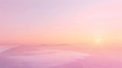 Gentle Pastel Gradient Panorama with Soft Diffused Glow and Calming Ambiance