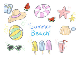 Summer Beach Illustration