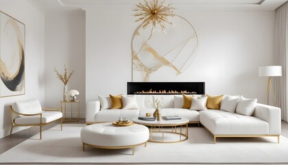 Photo interior modern design room 3d illustration