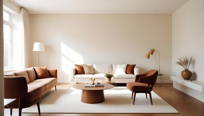 Photo interior modern design room 3d illustration