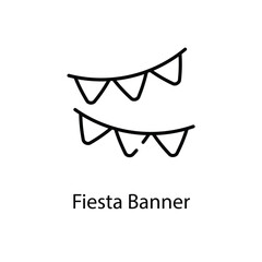 Fiesta Banner vector icon