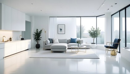 Photo interior modern design room 3d illustration