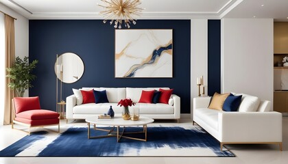 Photo interior modern design room 3d illustration