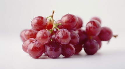 Fototapeta premium Close up of grapes on a white background
