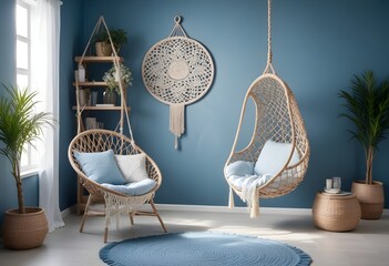 Photo interior modern design room 3d illustration