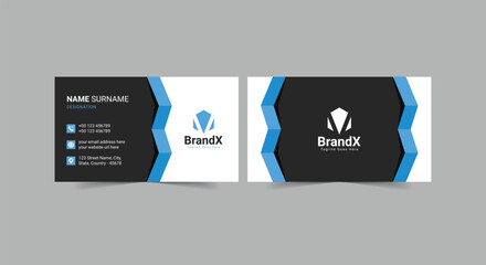 Modern corporate business card template, stylish card design, Simple business card, modern template card
