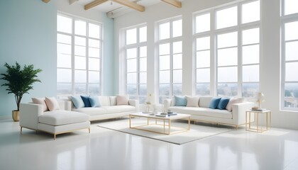 Photo interior modern design room 3d illustration